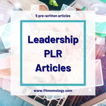 Leadership PLR Articles