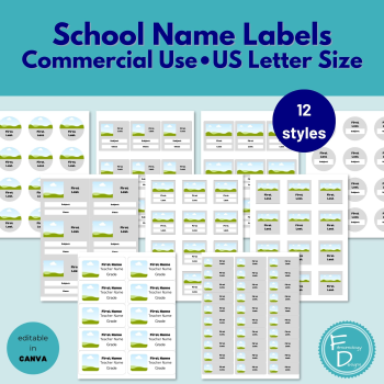School Name Labels