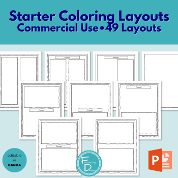 Starter Coloring Page Layouts