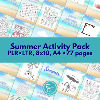 Summer Activity Pack PLR