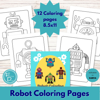 BONUS Robot Coloring Pages