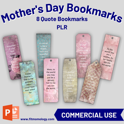 Mother's Day Quote Bookmarks PLR