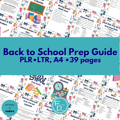 Back to School Prep Guide - PLR