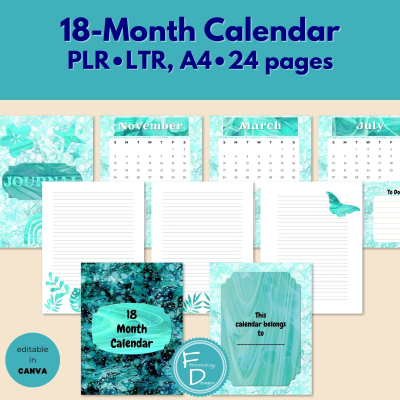 18-Month Calendar - PLR