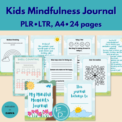 Kids Mindfulness Journal - PLR